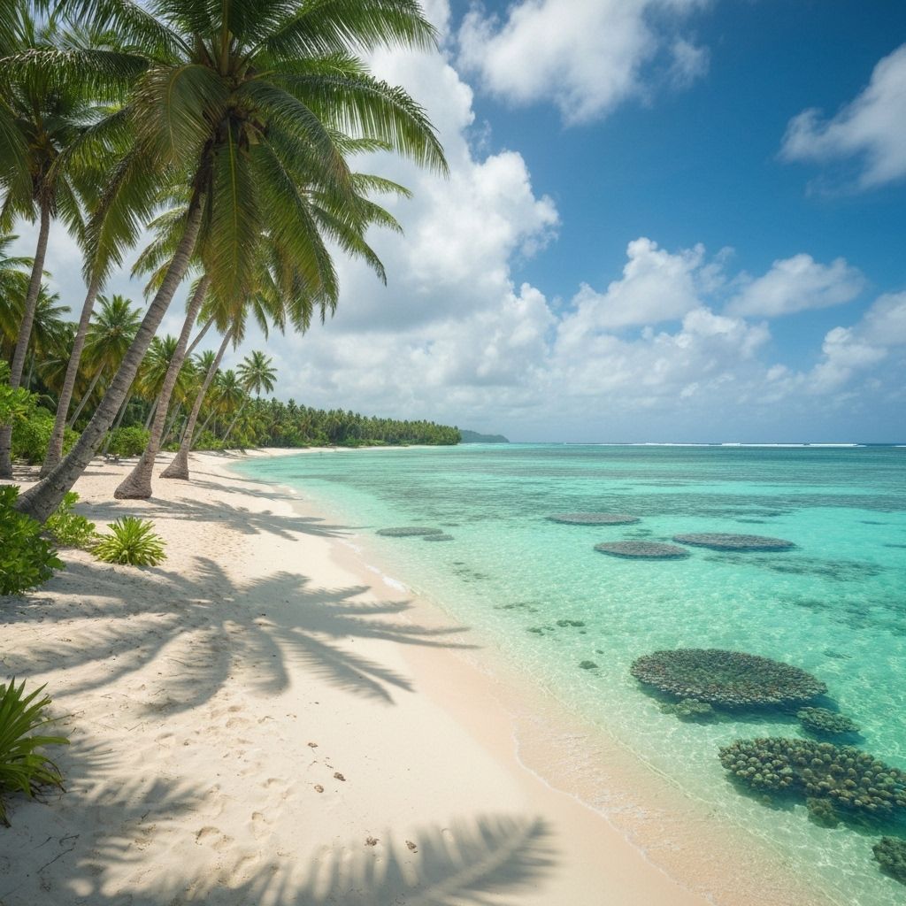 Plage de sable blanc